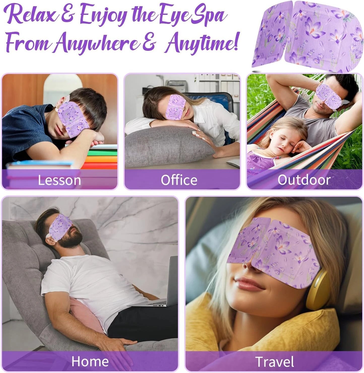 Self-Heating Eye Mask